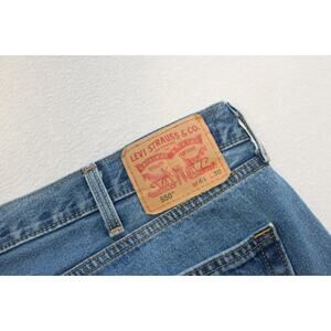Levi's 550 Relaxed Fit Straight Blue Denim Jeans Mens Size 44 x 30